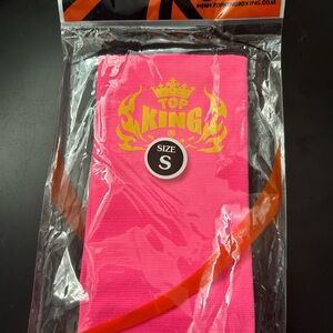 NEW Top King Pink Ankle Guards (S)